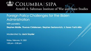 Foreign Policy Challenges for the Biden Administration