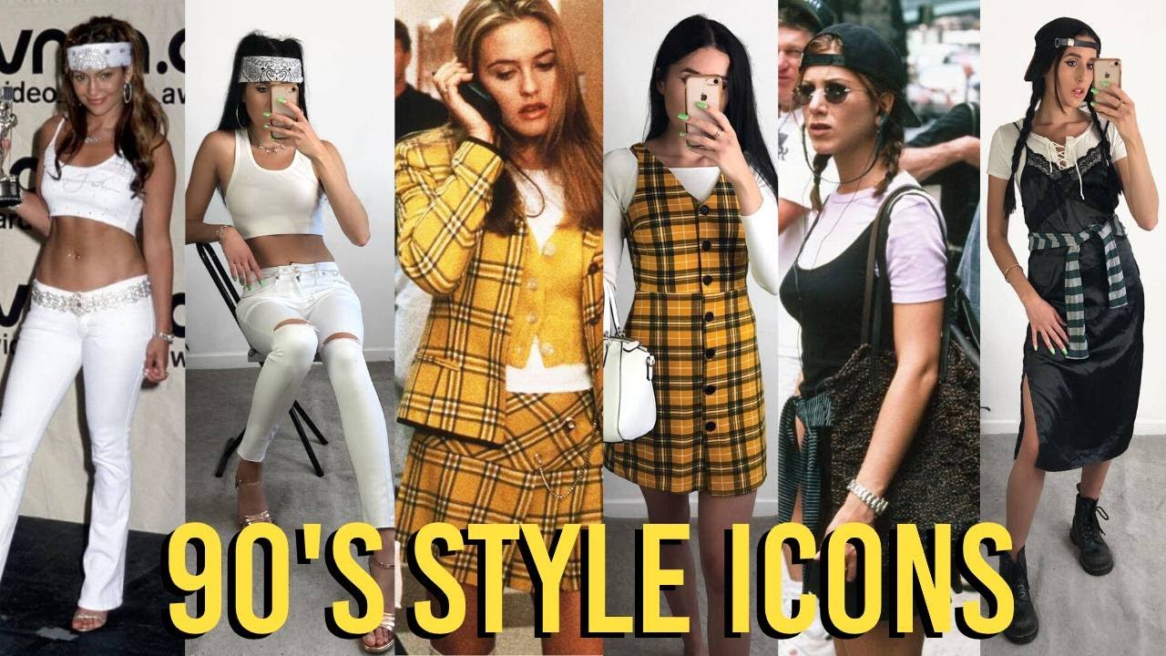 RECREATING 90's FASHION ICON'S OUTFITS - YouTube