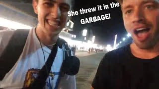 Sam pepper and Kiedom get phone stolen by Girls