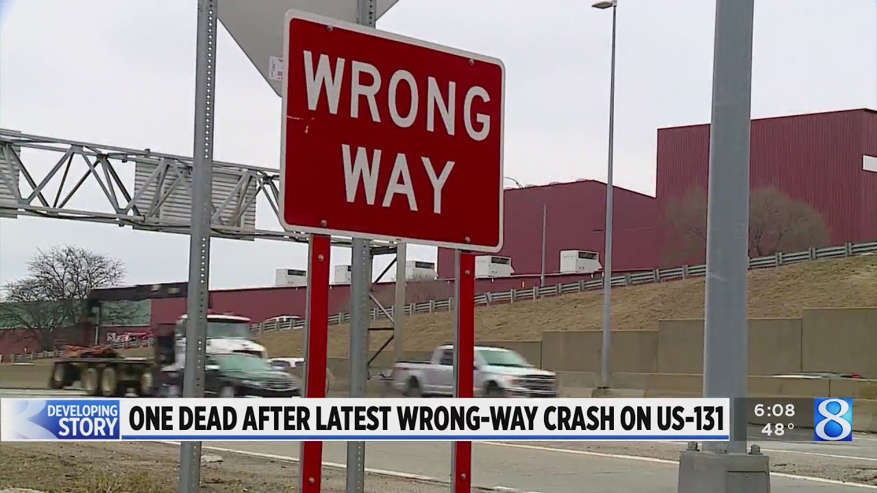 One dead after latest wrong-way crash on US-131 - YouTube