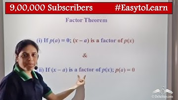 Factor Theorem | Polynomial | Class 9 | CBSE | NCERT | ICSE