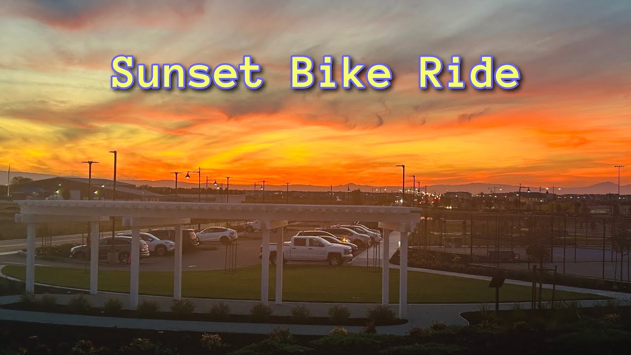 Sunset bike ride