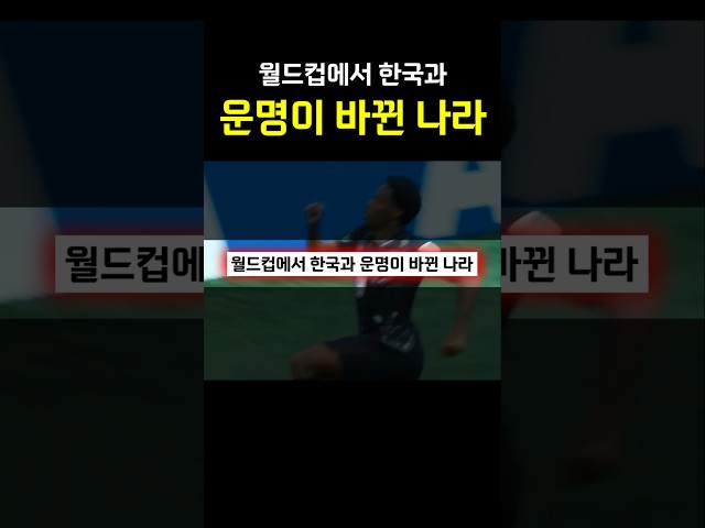 월드컵에서 한국과 운명이 바뀐 나라 ㄷㄷㄷㄷ