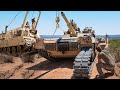 Recovering an US M1 Abrams Stuck in Mud