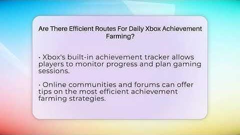 Are There Efficient Routes For Daily Xbox Achievement Farming? - Green Button Gaming