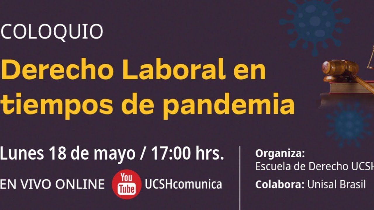 Coloquio "Derecho Laboral en tiempos de pandemia" - Escuela de Derecho ...