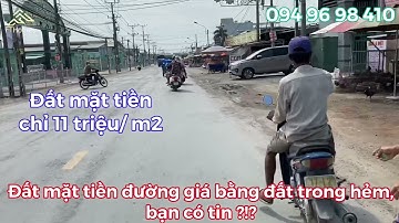 BÁN GẤP ĐẤT BÌNH CHÁNH| Cách KCN Cầu Tràm Đinh Đức Thiện 50m| Ngay chợ Cầu Tràm 11tr/m2| sổ riêng