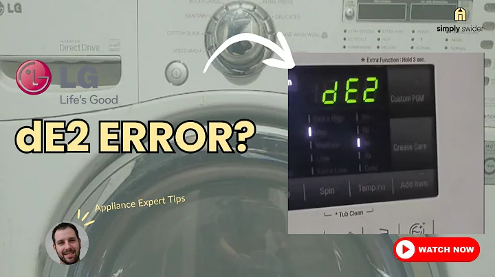 LG Washer dE2 Error? DON'T Call Repair! (Save $200+ in 30 Minutes)