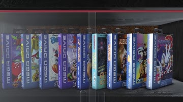 U-render Cinema 4d SEGA MEGADRIVE INTRO