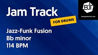 Jazz-Funk Fusion Jam Track in Bb minor (for drums) - BJT #15 chords