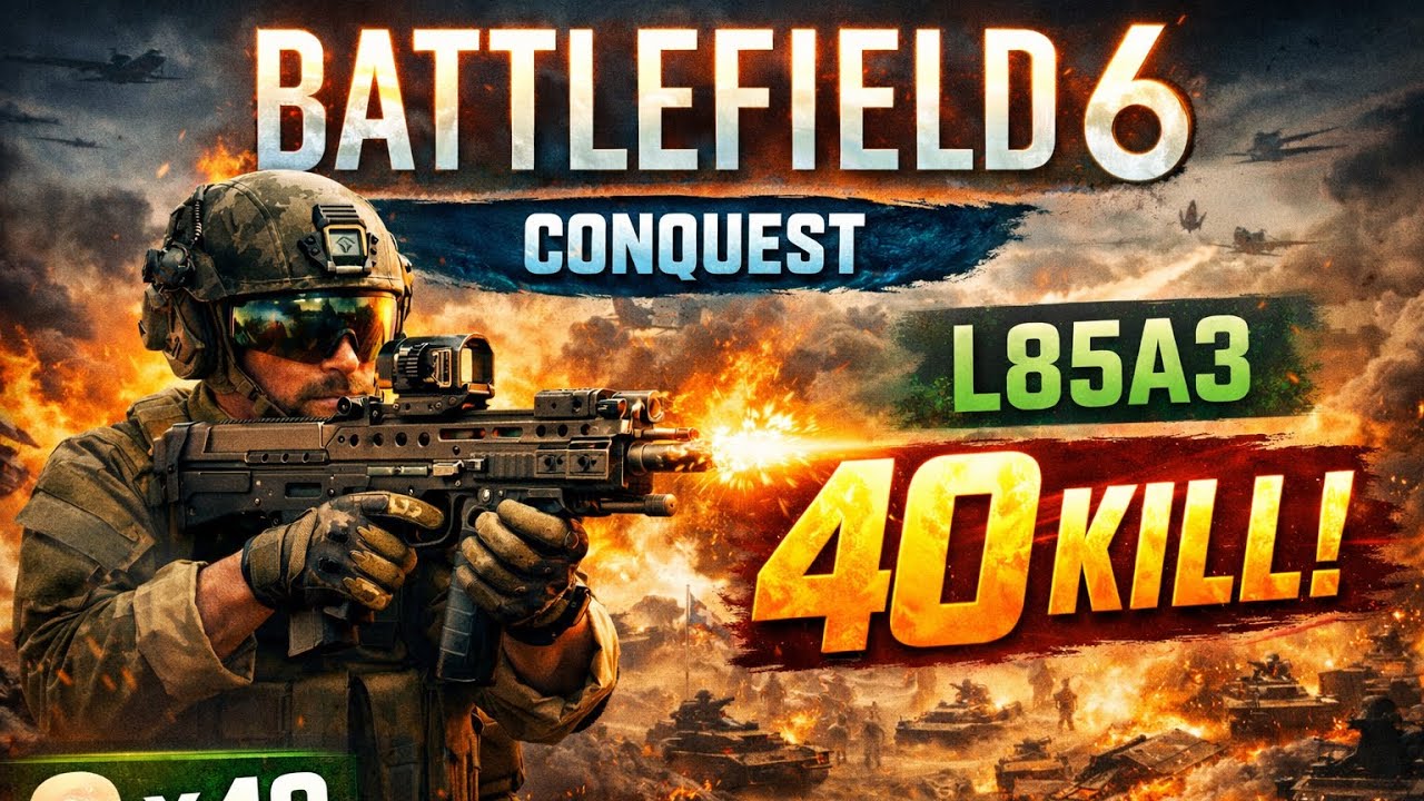 Battlefield 6 | L85A3 ile 40 Kill | Conquest