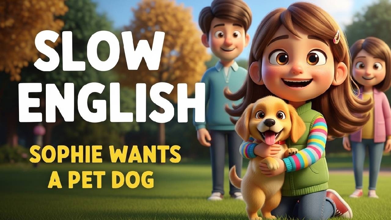 Sophie Wants to Adopt a Pet Dog | Easy English Listening Story (A2 Level)