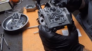 Cleaning a carburettor from an outboard motor