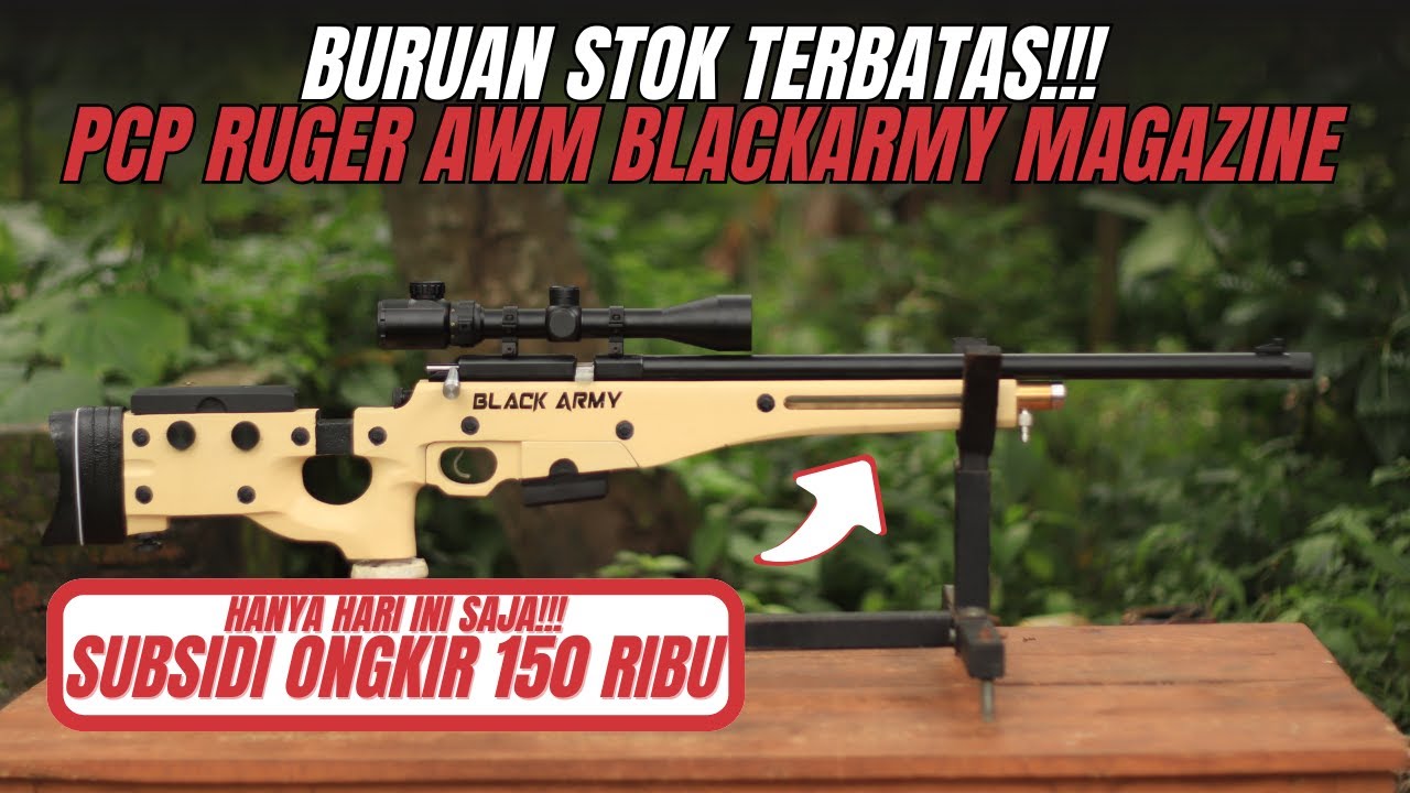 Gak Masuk Akal! Ruger AWM Stainless Blackarmy Turun Harga + Gratis Ongkir!