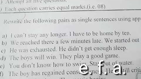 C. D. E. /A. M. U. /B.com. part 2nd exam 2017-18 /Compulsory English