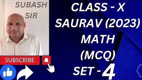BSE, CLASS-10, MATH, SAURAV, SA-2,2023  SET-4,MCQ