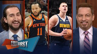 Nuggets defeat T-Wolves in Gm 3 \& 4, Knicks in trouble, Pacers tie series | NBA | FIRST THINGS FIRST