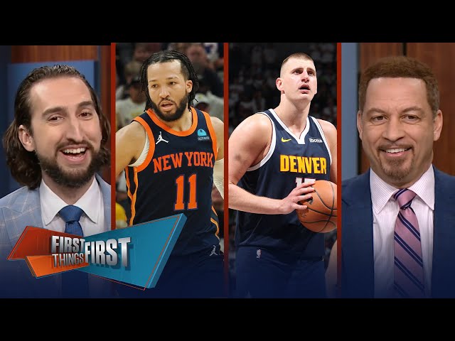 Nuggets defeat T-Wolves in Gm 3 u0026 4, Knicks in trouble, Pacers tie series | NBA | FIRST THINGS FIRST class=