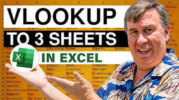 Excel - VLOOKUP to 3 Sheets - Episode 1861