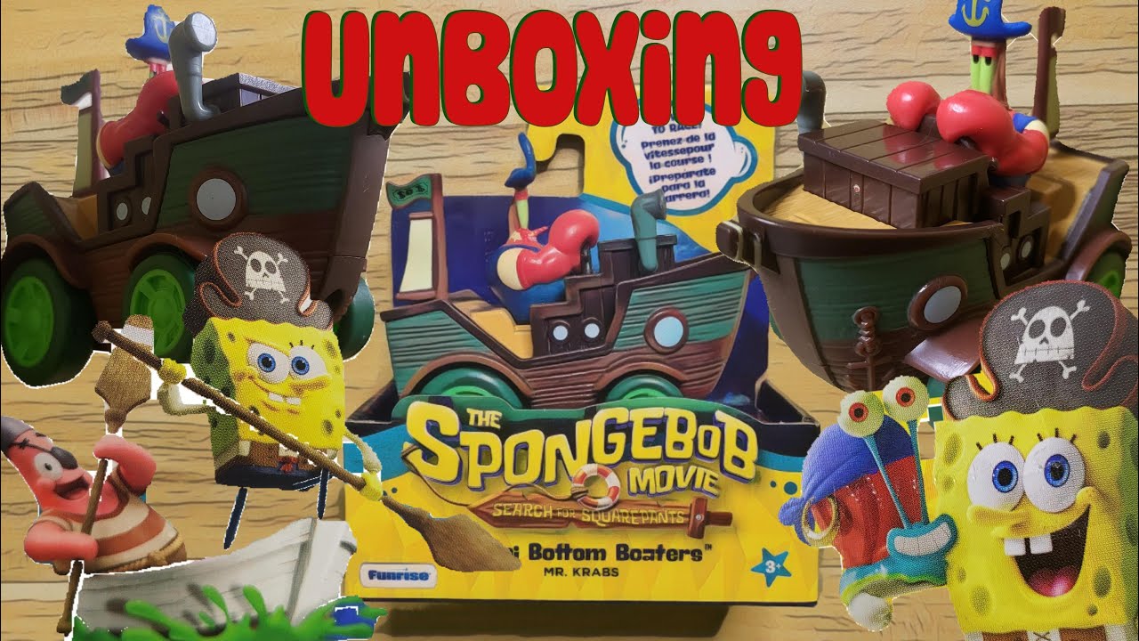 Unboxing The SpongeBob Movie Search for SquarePants Bikini Bottom Boaters 
