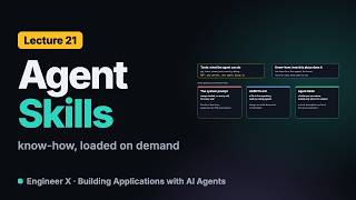 Agent Skills and AGENTS.md: Progressive Disclosure | Building Applications with AI Agents L21