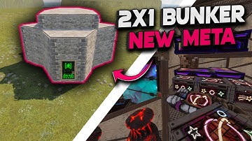 2X1 BUNKER NEW META RUST | Rust Building Tutorial 2023
