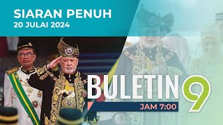 Pertabalan Agong Ke-17 Berlangsung Penuh Dengan Adat Istiadat | Buletin TV9, 20 Julai 2024