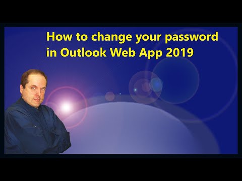 How to change your password in Outlook Web App 2019