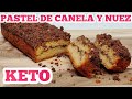 PAN DE CANELA Y NUECES / PASTEL KETO/Coffee Cake- Cinnamon & pecans -LOW CARB