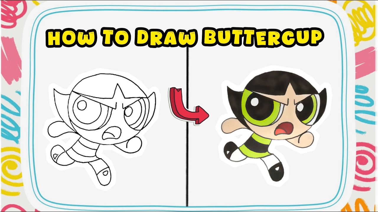 Как нарисовать Пестика из Суперкрошек — Искусство с цветом