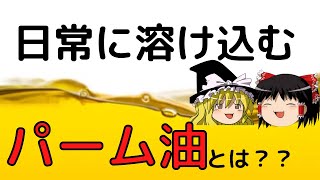 人体と〇〇に有害なパーム油とは？？【ゆっくり解説】＃1