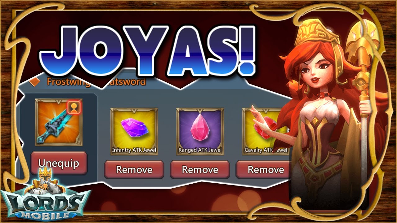 Lords Mobile ES - Guías - Como colocar la equipación? Petición suscriptores! - YouTube