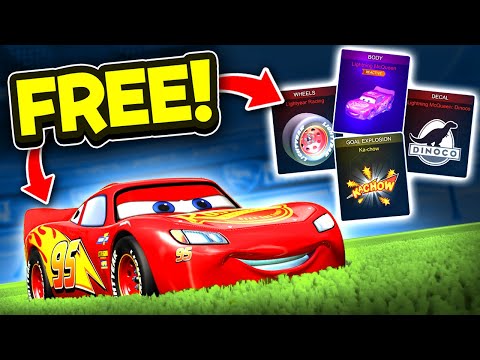 Lightning Mcqueen is in the Rocket League Item Shop Now! *All Cosmetics* 