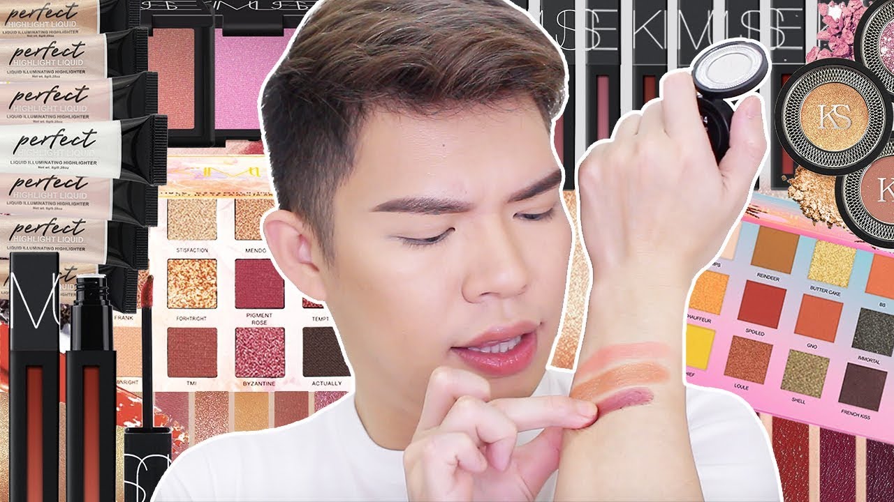 WOW!!! TRYING AFFORDABLE SHOPEE MAKEUP (AS LOW AS 70 PESOS!!!) | Kenny Manalad