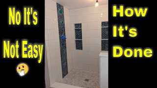 Waterfall Shower Feature. NOT EASY
