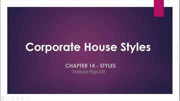 Year 9 ICT (Styles-Corporate House Styles)