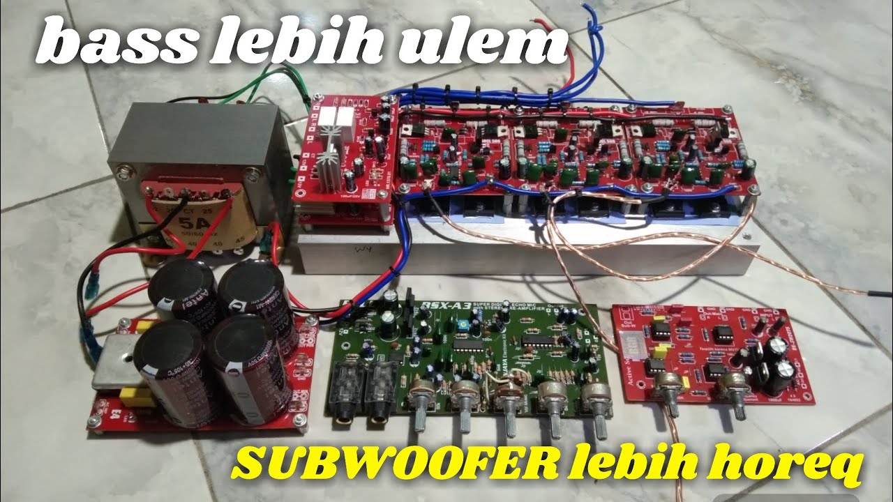 cara pasang SUBWOOFER aktif yang benar,suara biar dahsyat MENGGELEGAR.