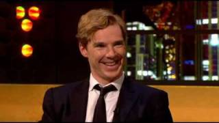 Benedict Cumberbatch impersonates Alan Rickman, David Tennant, and Jonathan Ross.