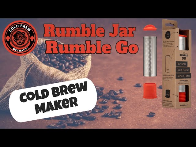The Rumble Jar - Rumble Go: Portable Cold Brew Coffee Maker (filter on –  Fluffaholic