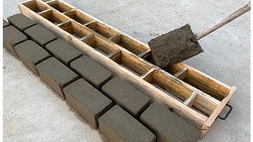 Design a convenient brick mold, produce many bricks at the same time, it