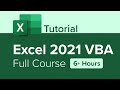 Excel 2021 vba full course tutorial 6 hours