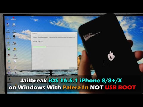 Jailbreak iOS 16.5.1 iPhone 8/8+/X on Windows With Palera1n NOT USB BOOT
