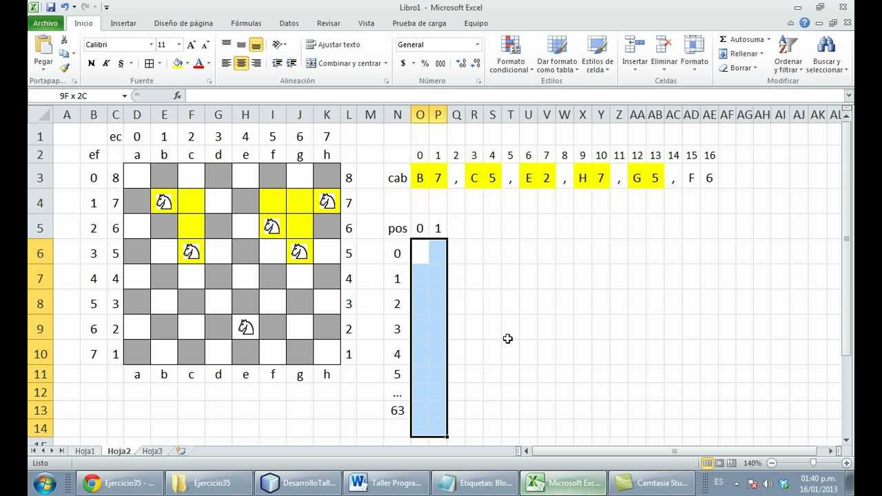 Ejercicio37 (JAVA) - CABALLOS EN CONFLICTO