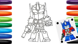 How To Draw OPTIMUS PRIME Easy - Transformers - YouTube