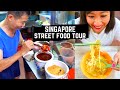 SINGAPORE STREET FOOD tour | Best street food in Singapore | UNIQUE SINGAPOREAN street food