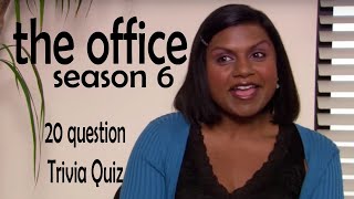 Season 6 of | THE OFFICE | trivia quiz - 20 Questions about Dunder Mifflin {ROAD TRIpVIA- ep:208]