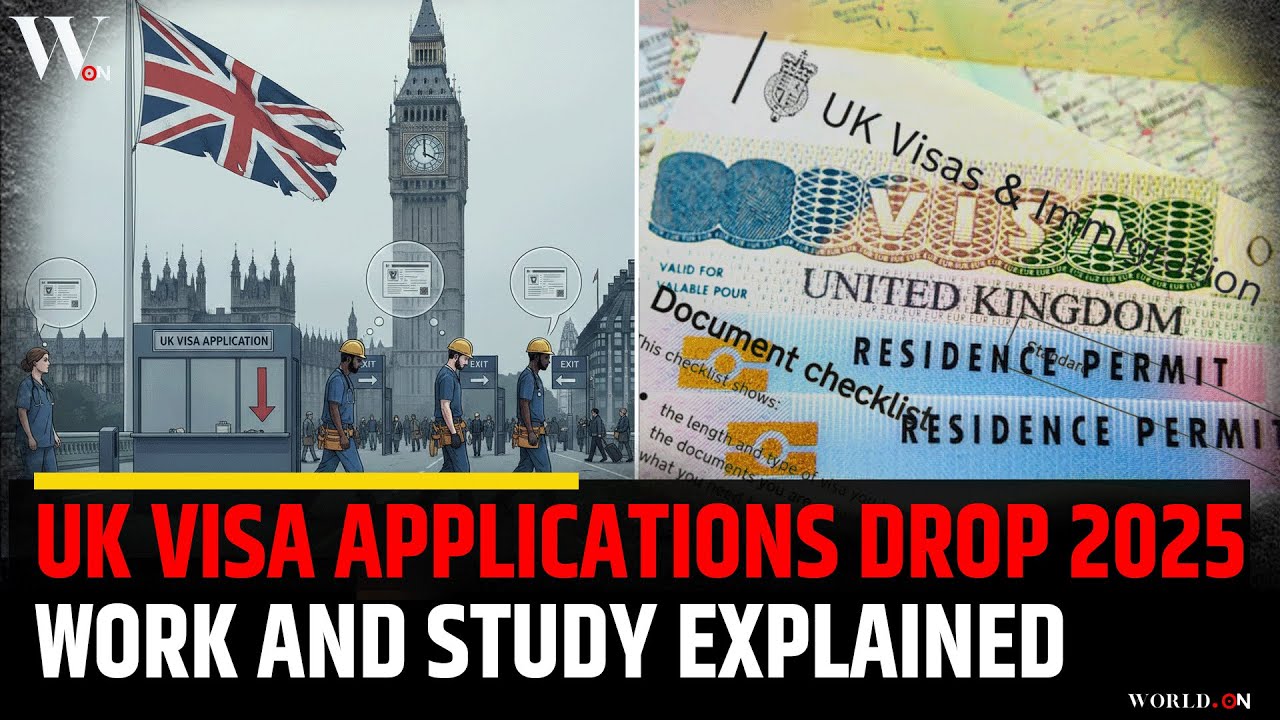 UK Visa Applications Drop in 2025: Work & Study Trends Revealed