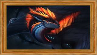 Cosmic Dragon Close Up – 4K Framed Fantasy Wallpaper for TV screenshot 5