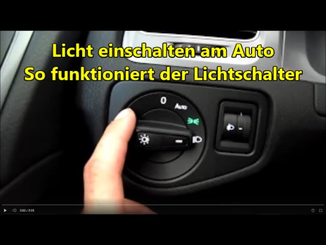 Lichter am Auto für die Fahrschule lernen - Erklärung der