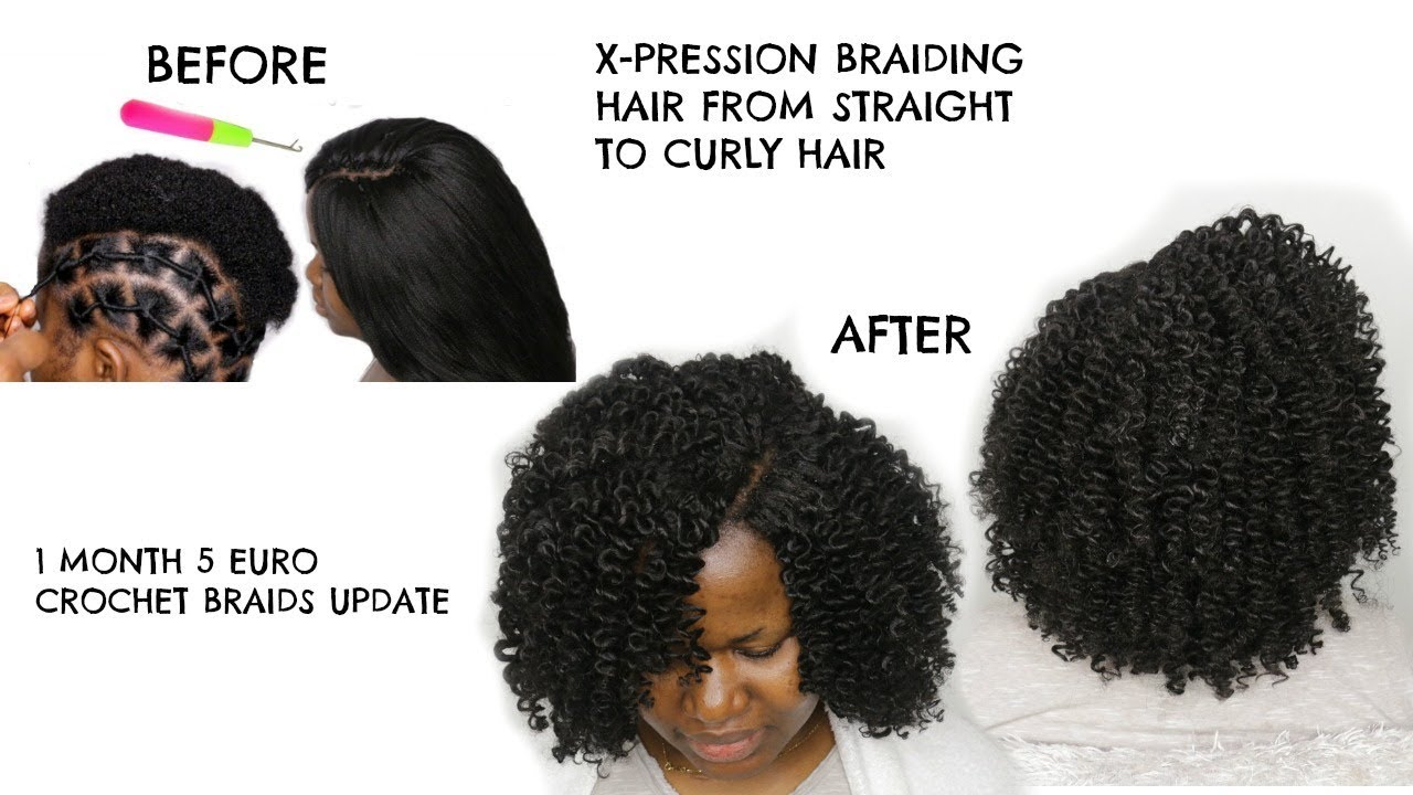 HOW TO TRANSFORM OLD STRAIGHT BRAIDLESS CROCHET BRAIDS TO CURLY ...